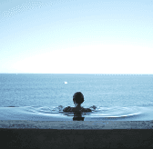 Photo of a swimming pool near the sea